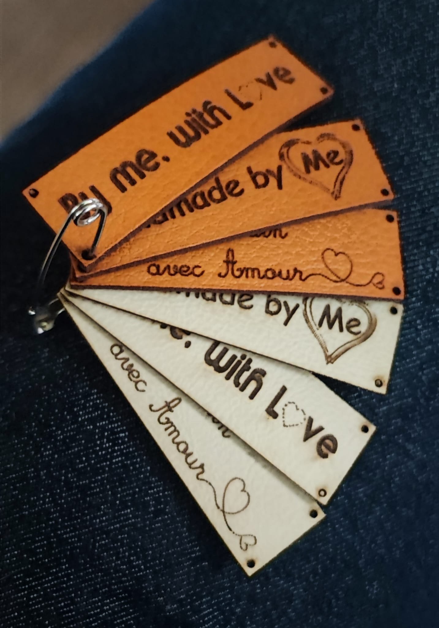 Etiquette Fait main avec amour